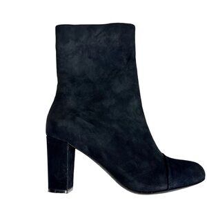 See by Chloe Nubuck Leather Boots 37.5 Black Heeled Modern